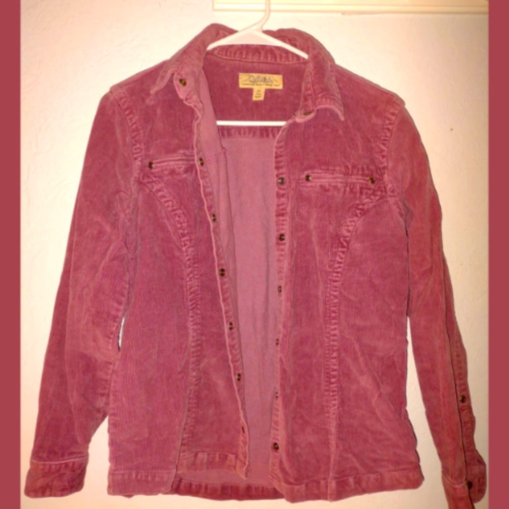 Plum Colored Cabela's Corduroy Style Jacket